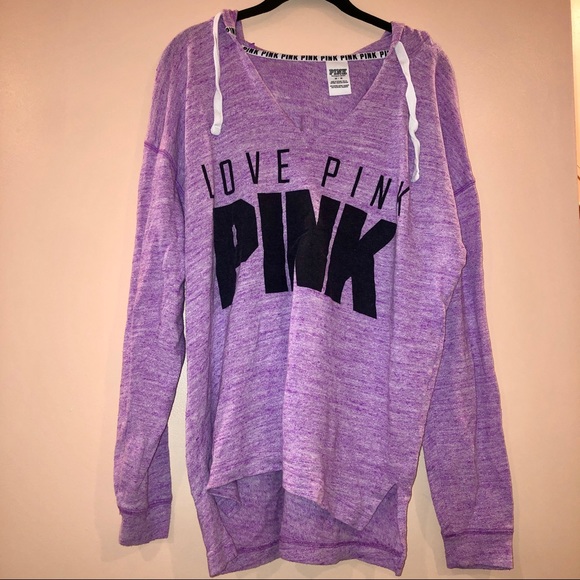 PINK Victoria's Secret Tops - Victoria’s Secret Pink Sweatshirt Hoodie Style Top